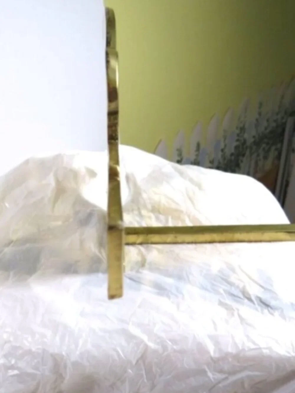 VTG Solid Brass Angel Stocking Holder Trumpet Herald Large Heavy Duty Christmas
